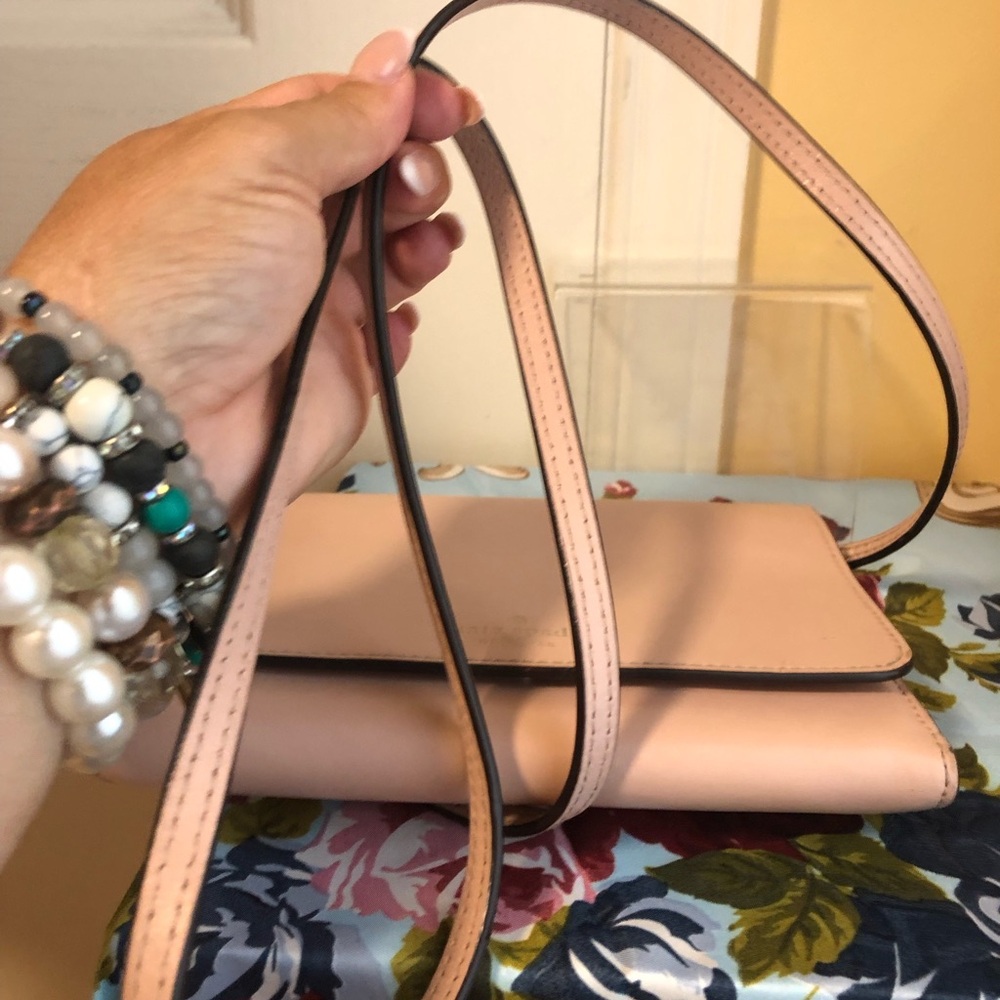 kate spade Blush Pink Leather Crossbody wallet bag - Picture 10 of 14